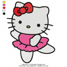 Hello Kitty 11 Embroidery Designs
